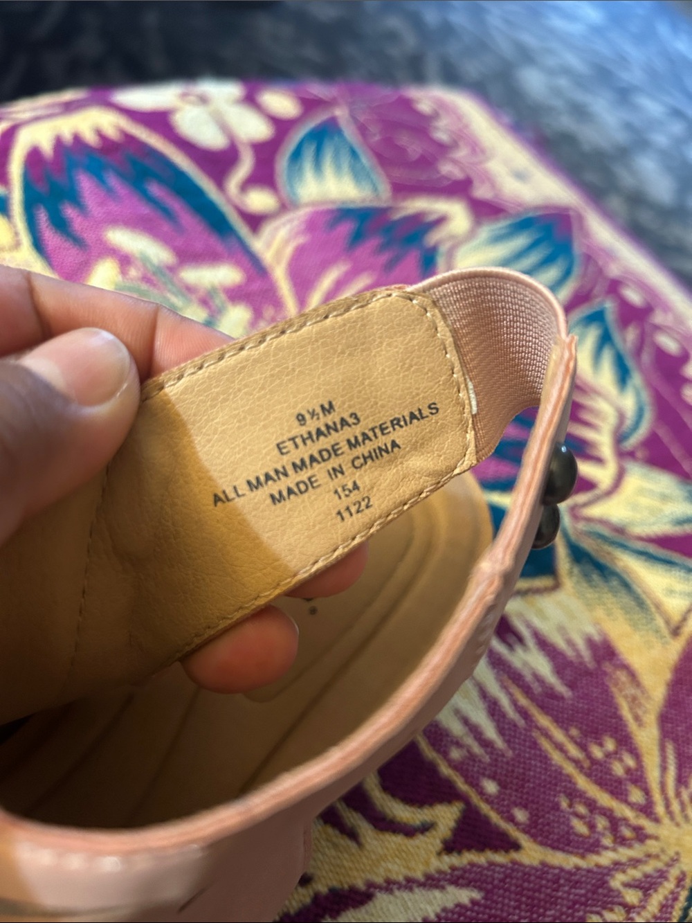 Earth pink wedge sandals - Picture 11 of 14